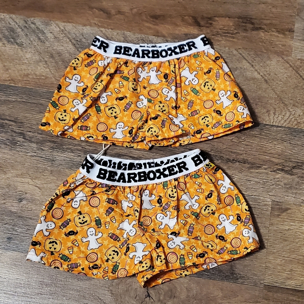 Build-A-Bear Halloween Boxer Shorts - Orange and Black Plush Clothes Accesories